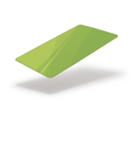 Green fluorescent blank card